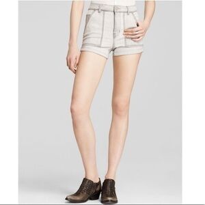 Free People | Grey Highrise Cuffed Shorts